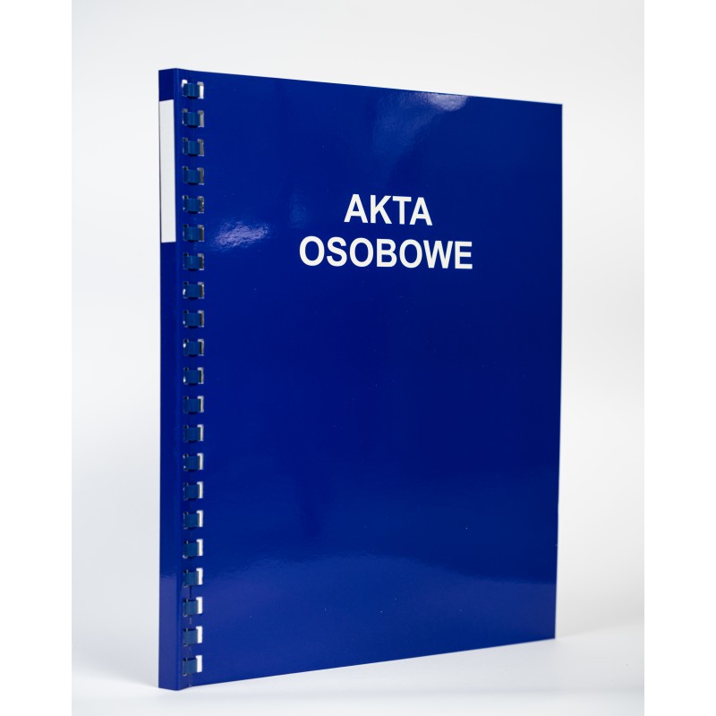 Teczka do akt osobowych binda wewnętrzna Konfex T03 niebieska